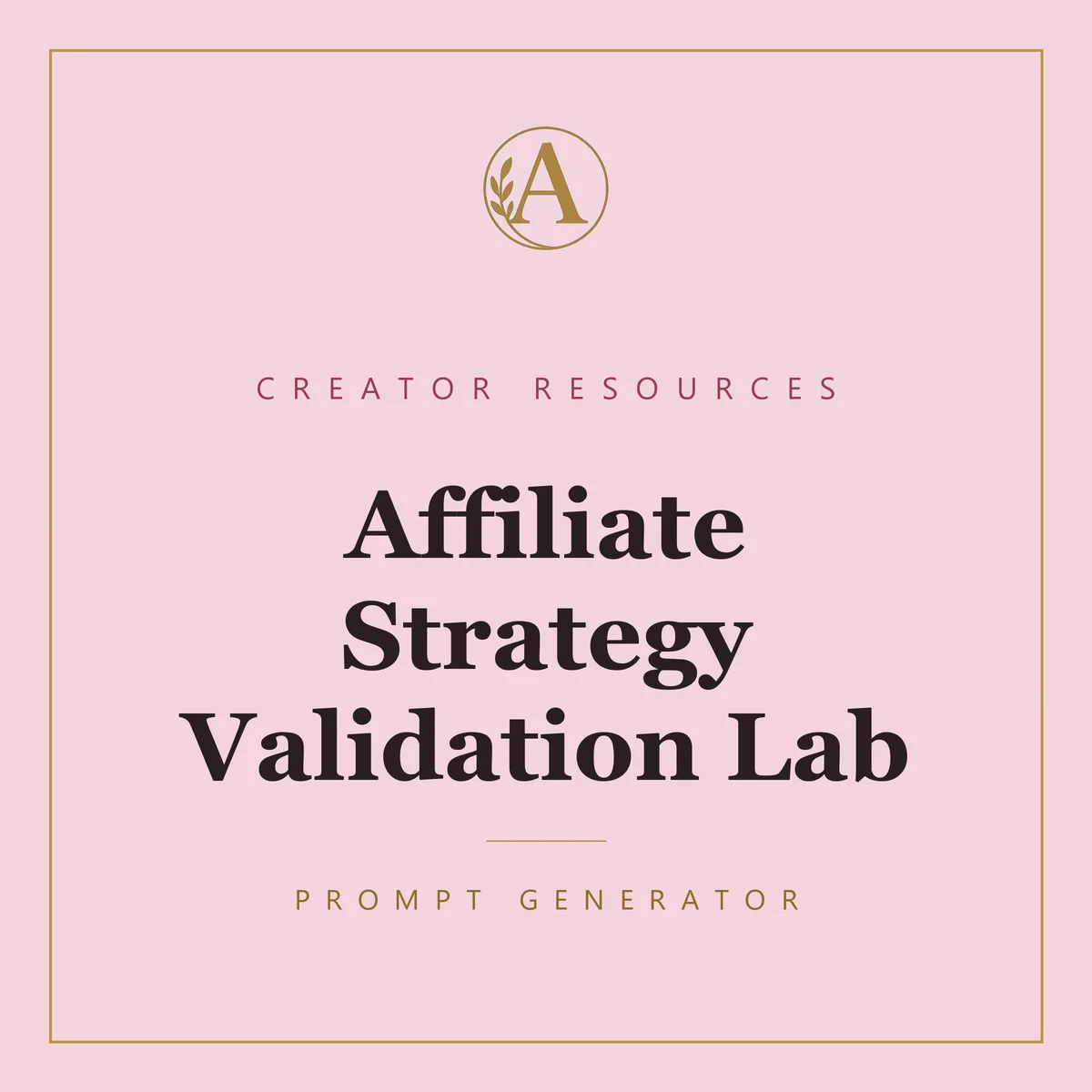 Affiliate Strategy Validation Lab