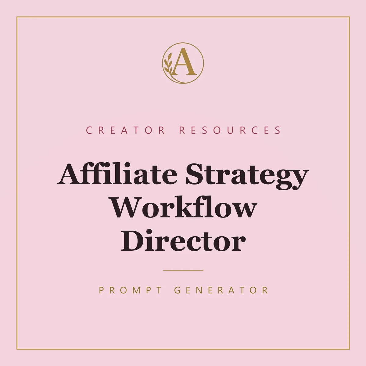 Affiliate Strategy Workflow Director