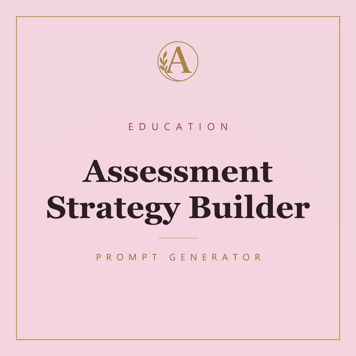 Assessment Strategy Builder