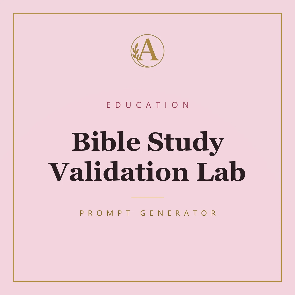 Bible Study Validation Lab