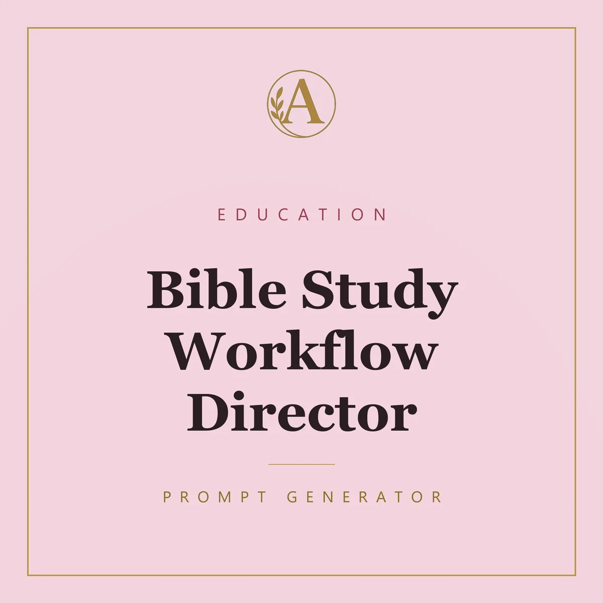 Bible Study Workflow Director