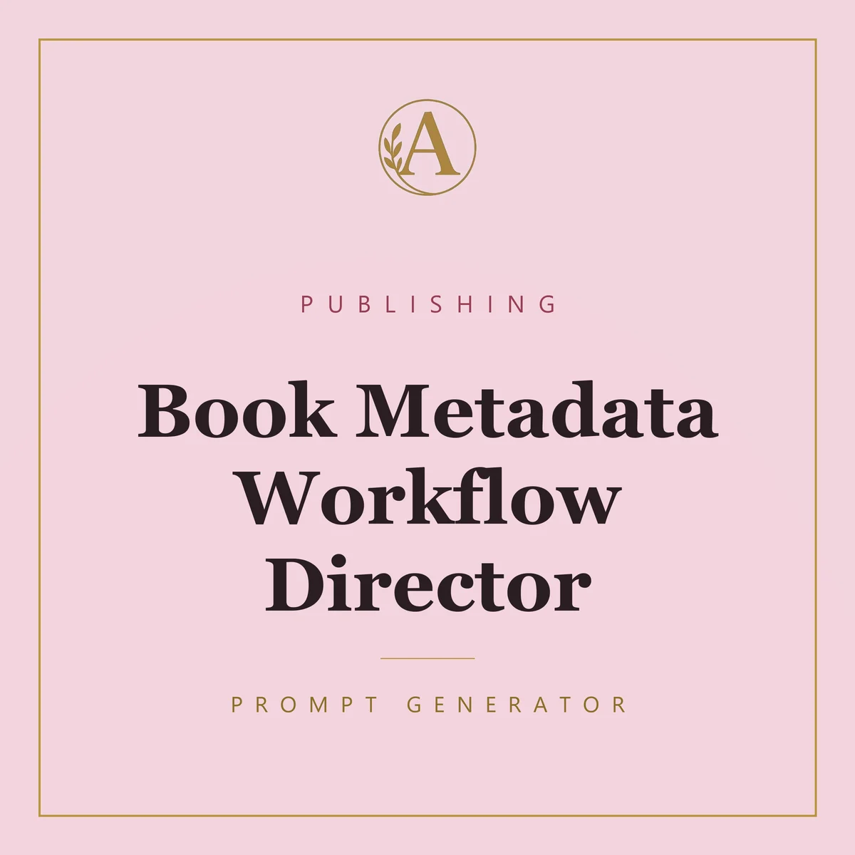 Book Metadata Workflow Director