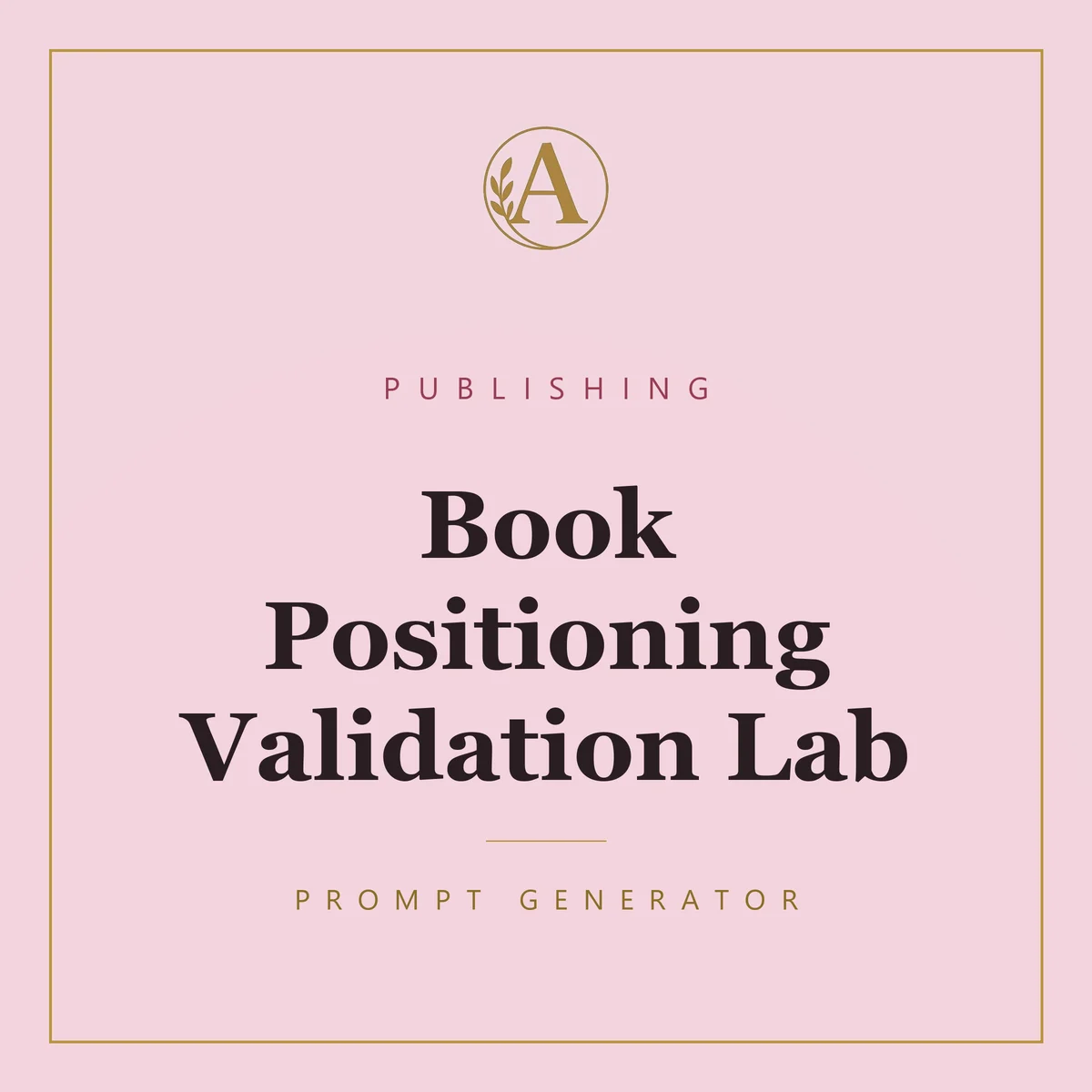 Book Positioning Validation Lab