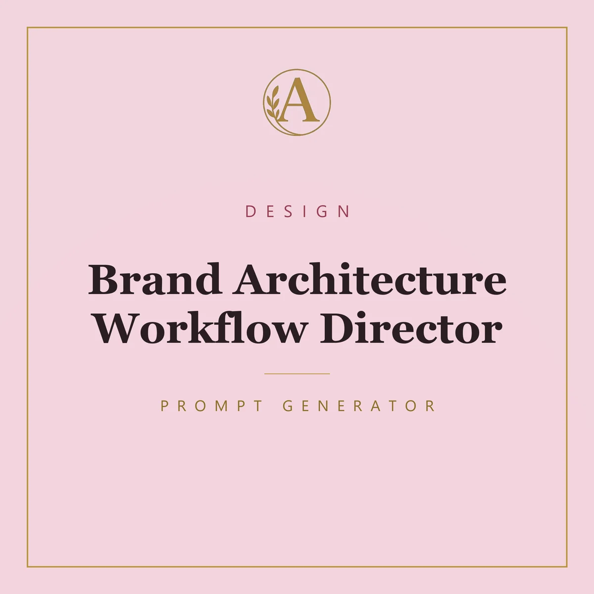 Brand Architecture Workflow Director