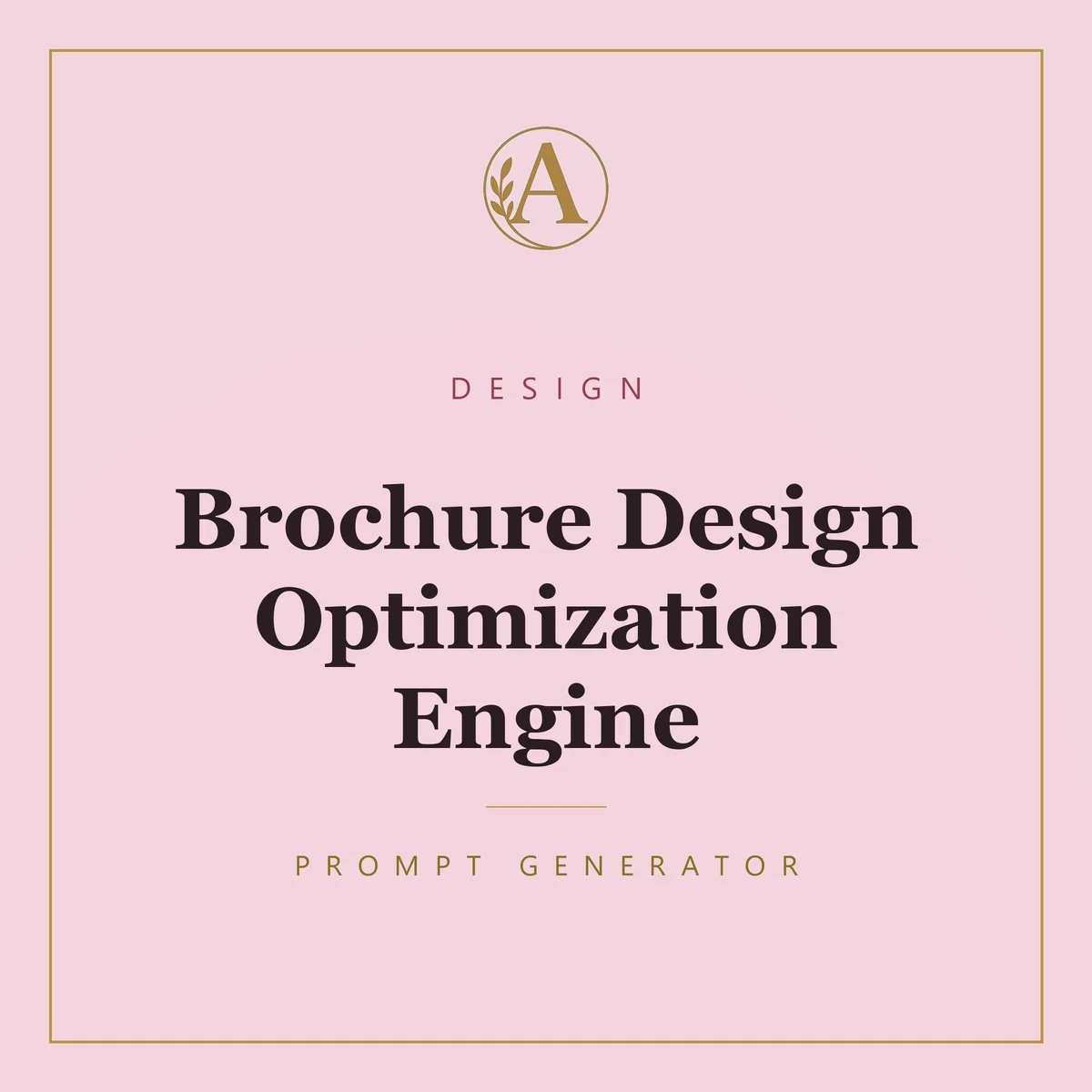 Brochure Design Optimization Engine