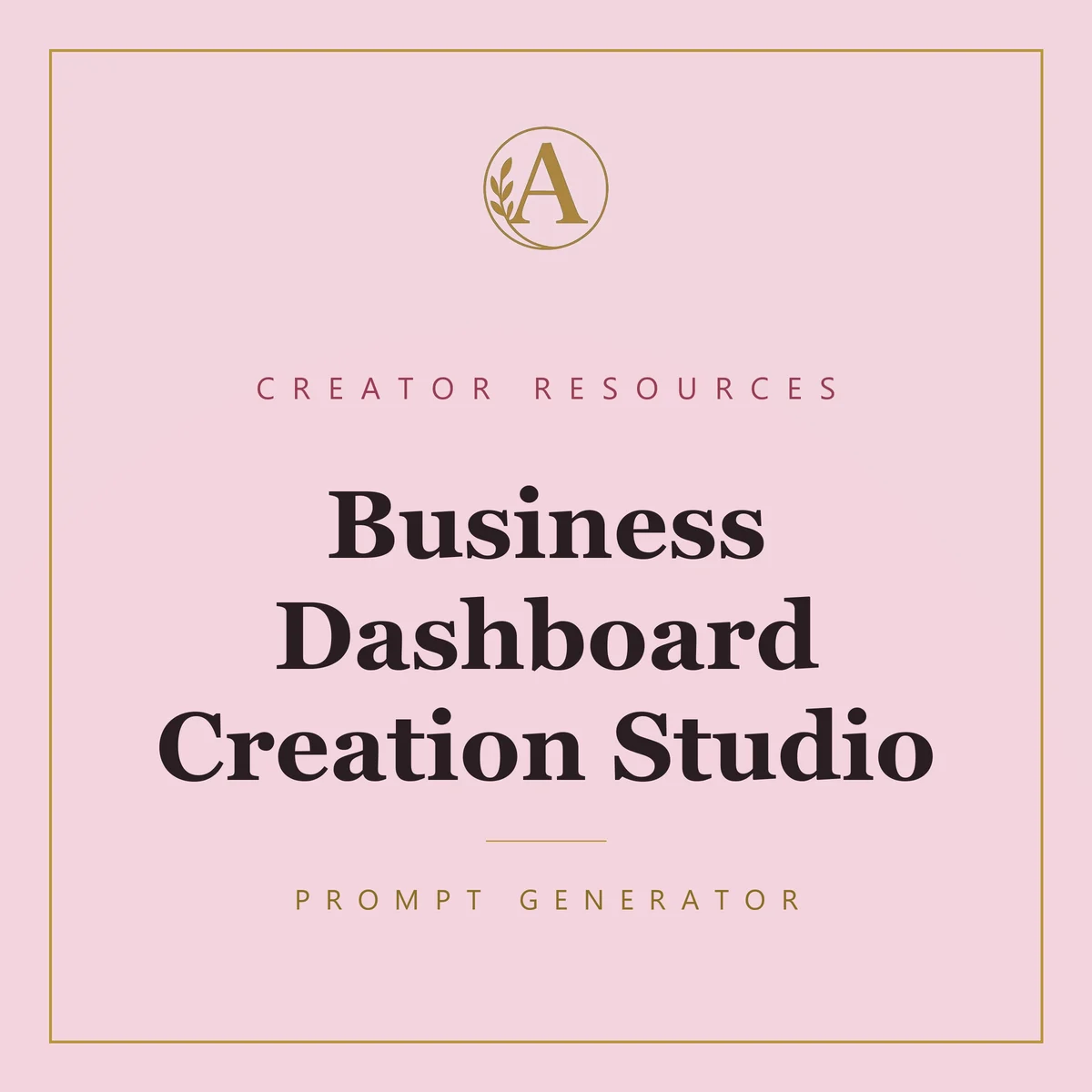 Business Dashboard Creation Studio