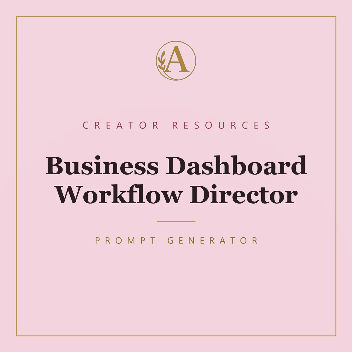 Business Dashboard Workflow Director