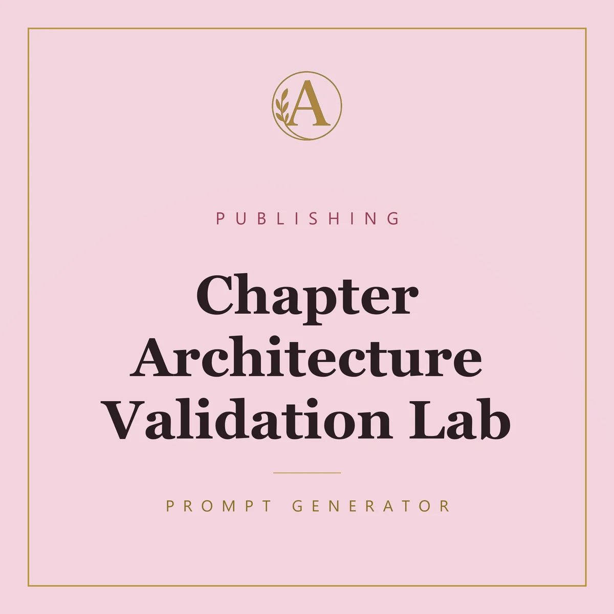 Chapter Architecture Validation Lab