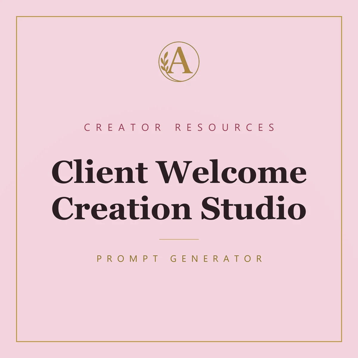 Client Welcome Creation Studio