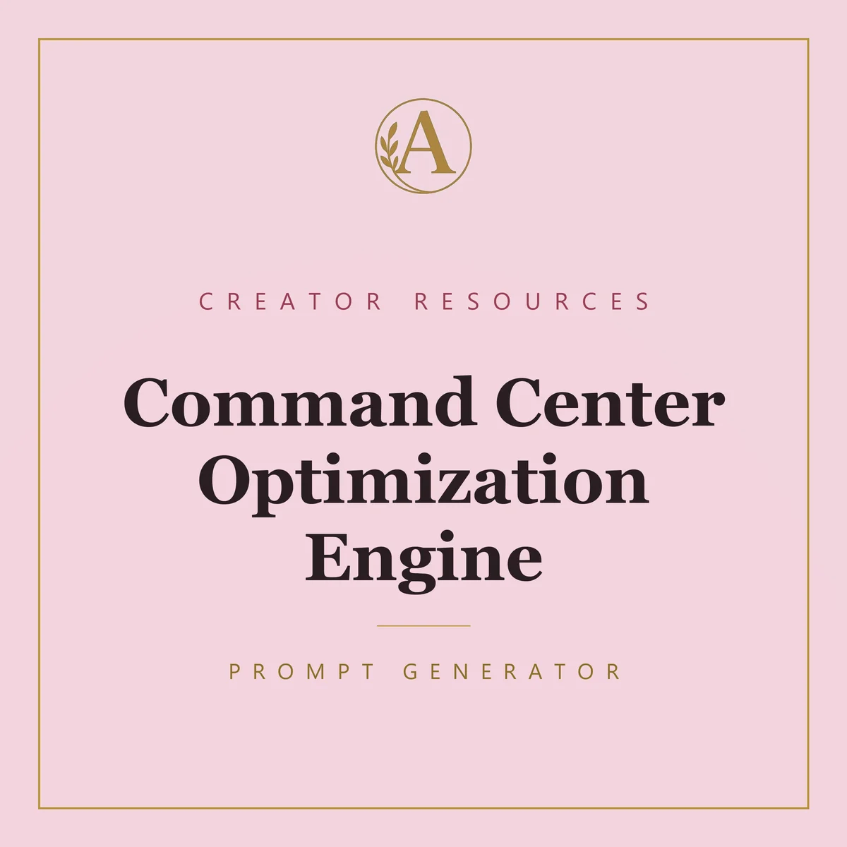 Command Center Optimization Engine