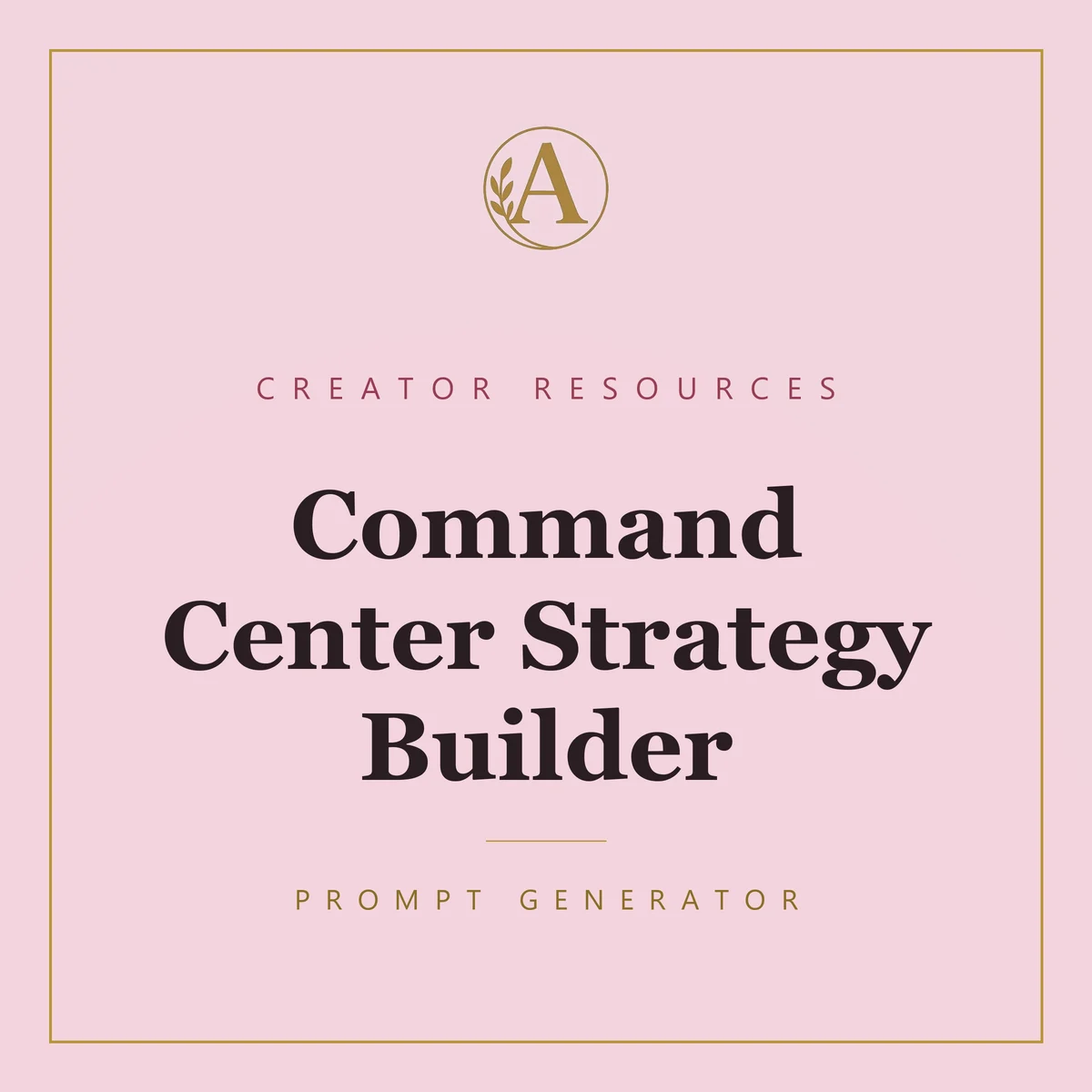 Command Center Strategy Builder