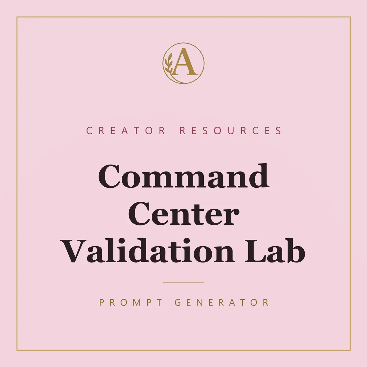 Command Center Validation Lab