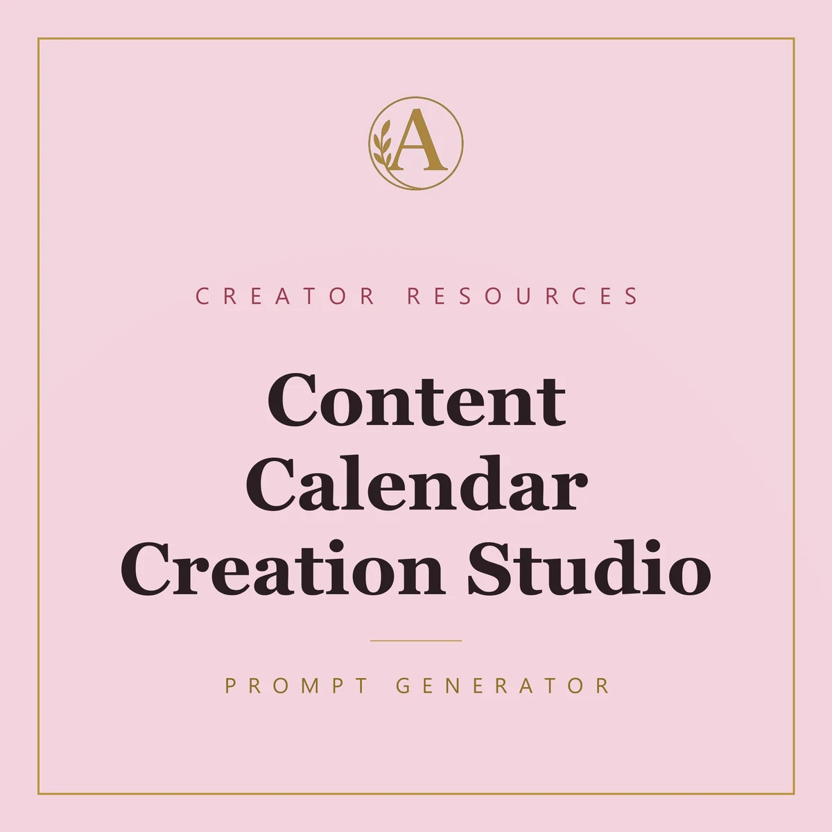 Content Calendar Creation Studio
