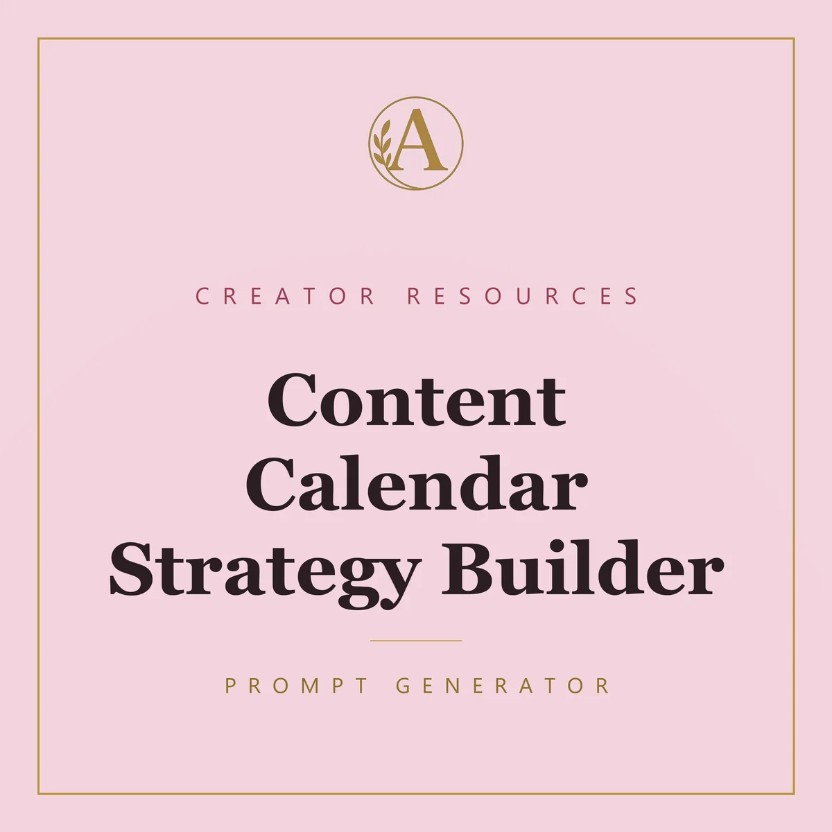 Content Calendar Strategy Builder