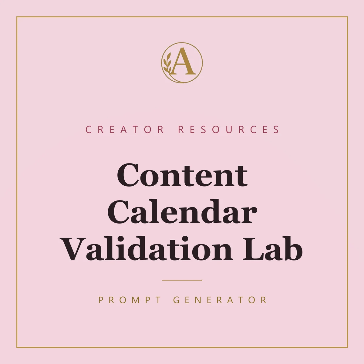 Content Calendar Validation Lab
