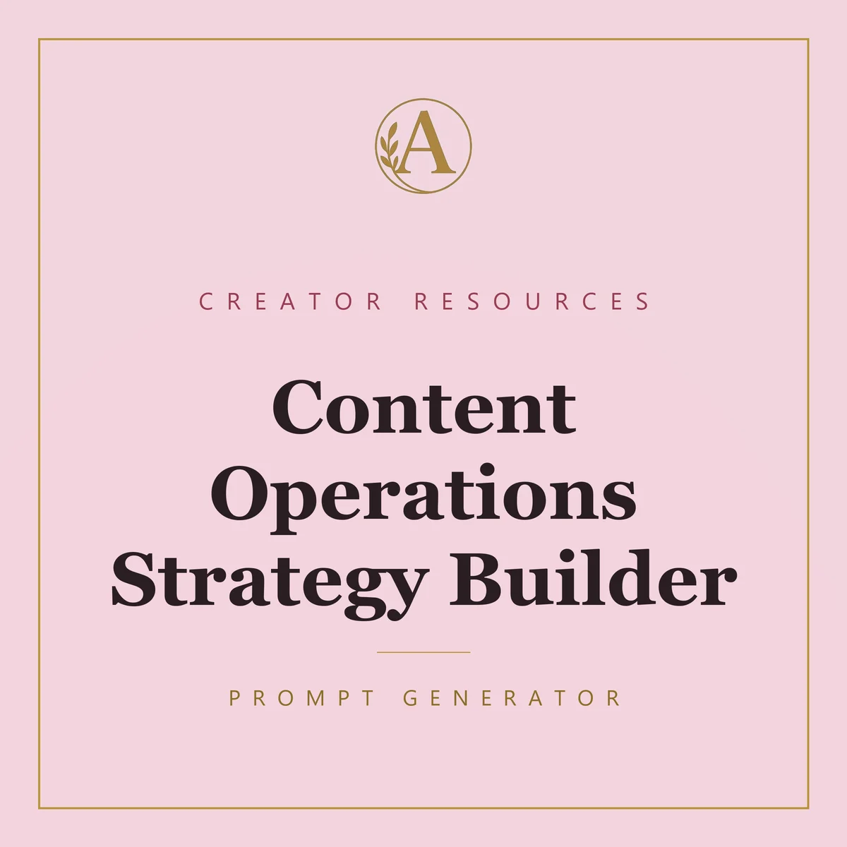 Content Operations Strategy Builder