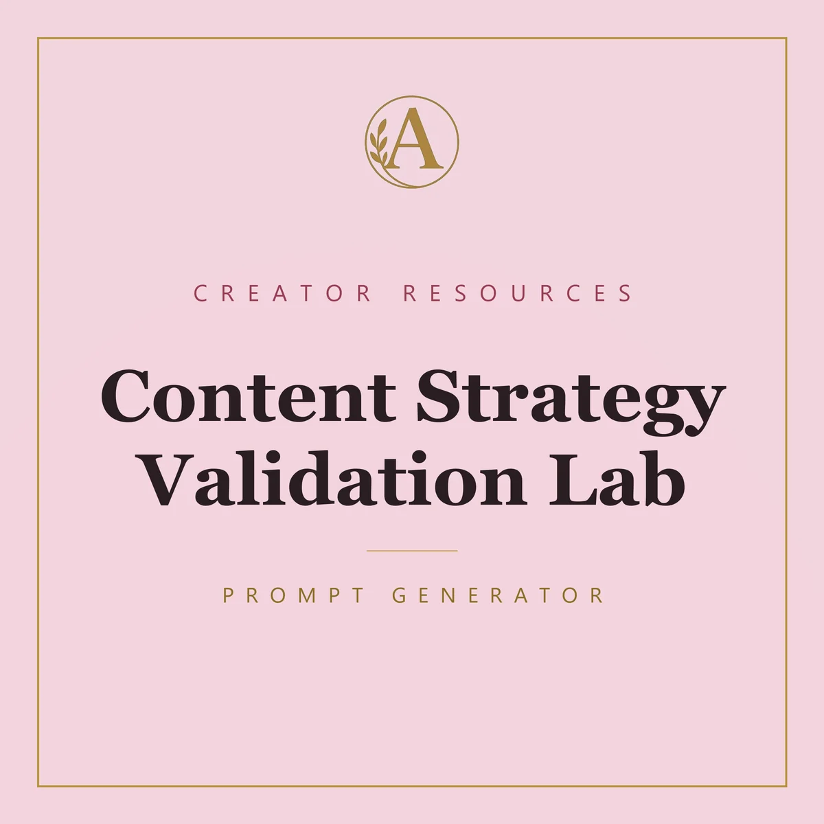Content Strategy Validation Lab