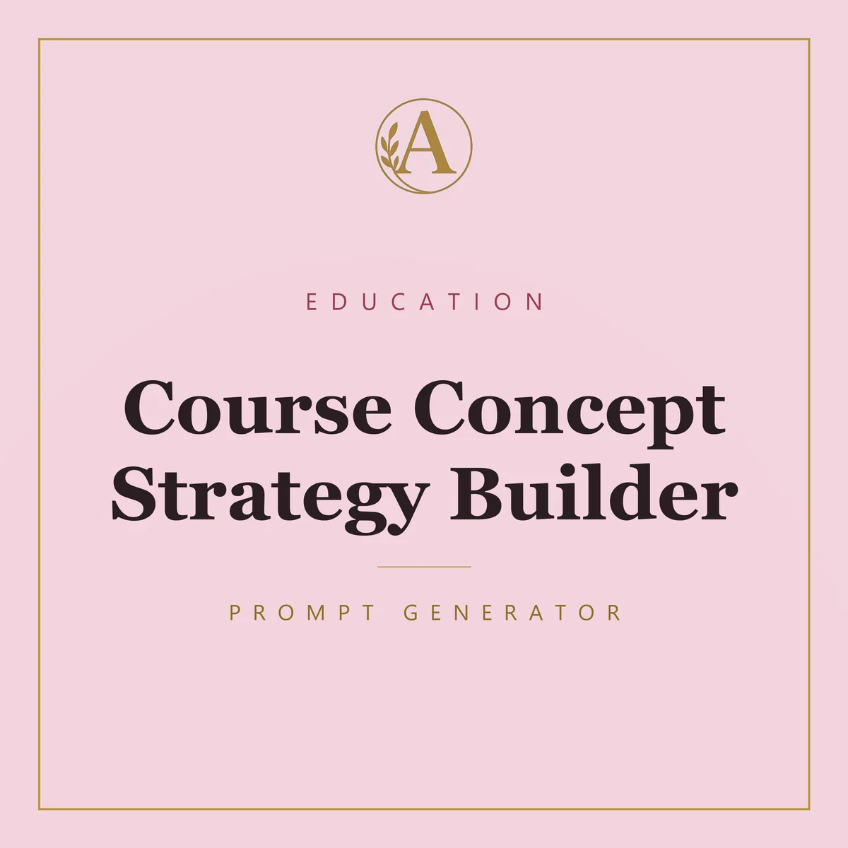 Course Concept Strategy Builder