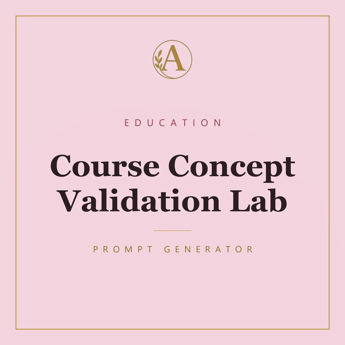 Course Concept Validation Lab