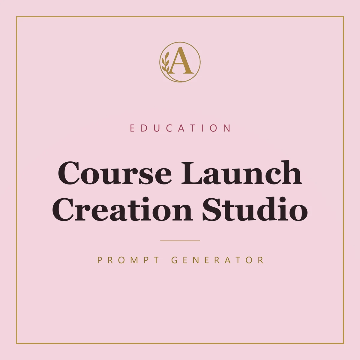 Course Launch Creation Studio