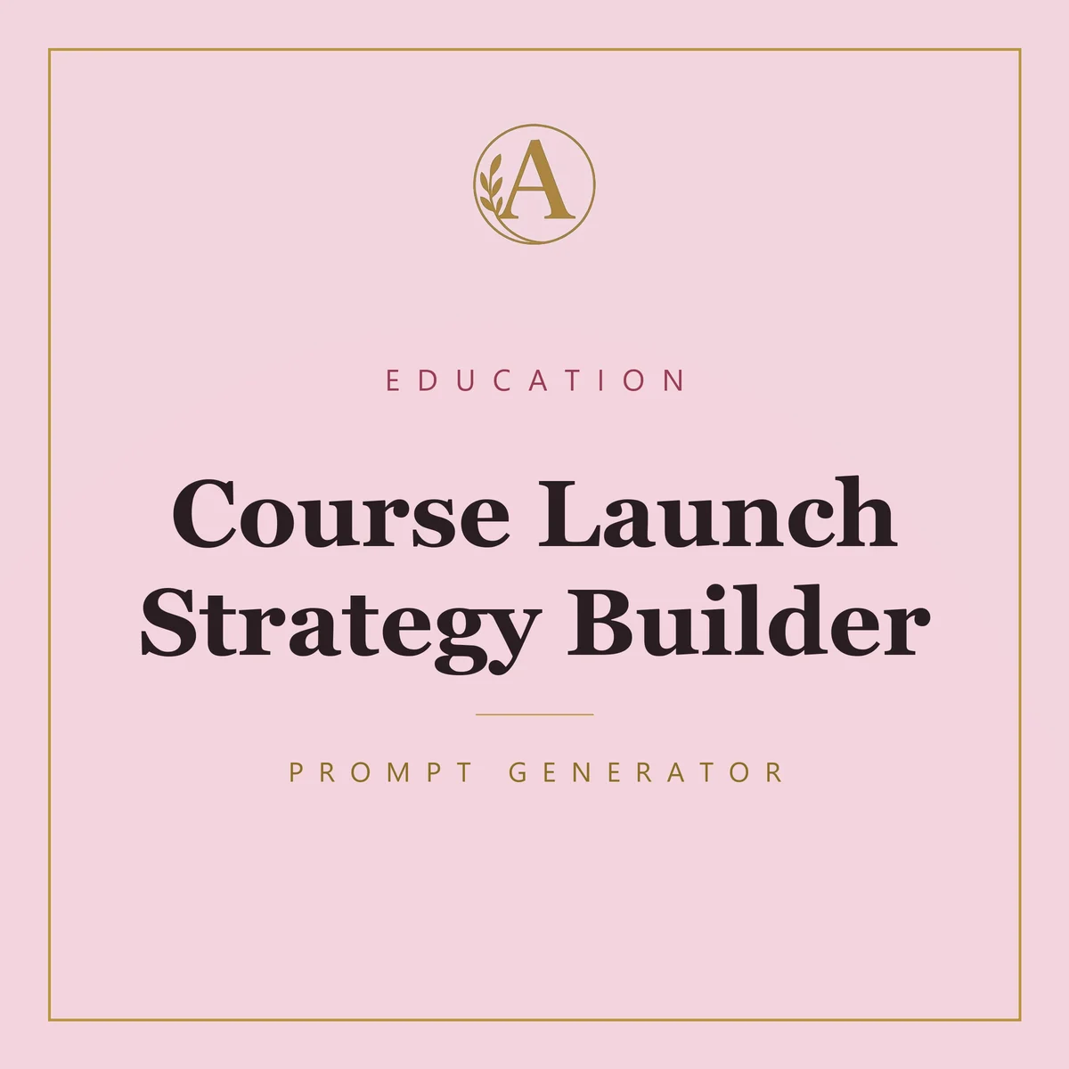 Course Launch Strategy Builder
