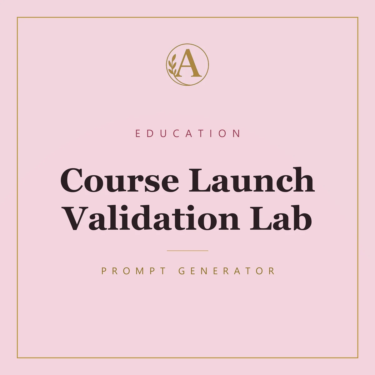 Course Launch Validation Lab