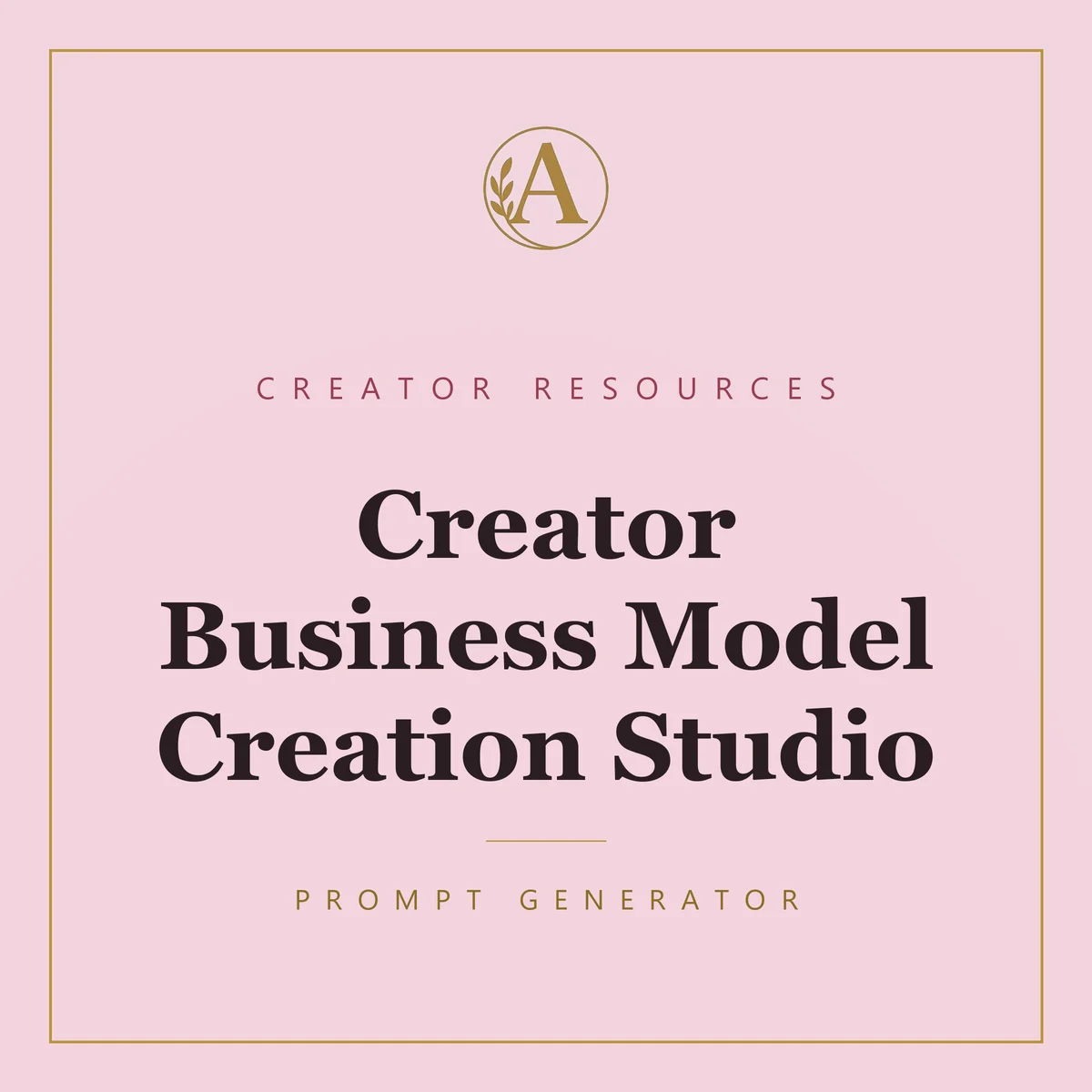 Creator Business Model Creation Studio