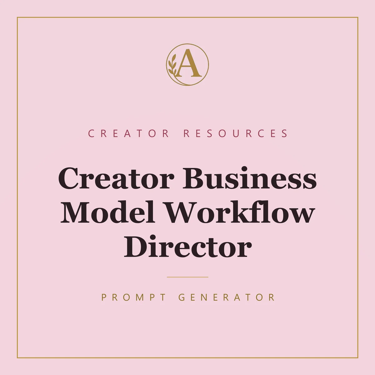 Creator Business Model Workflow Director