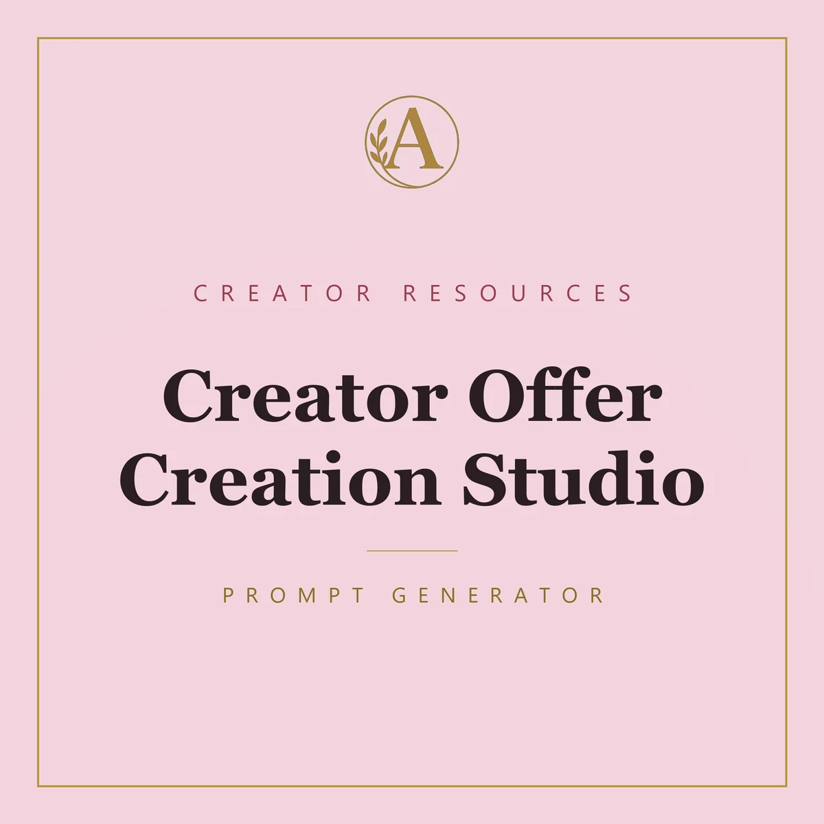 Creator Offer Creation Studio
