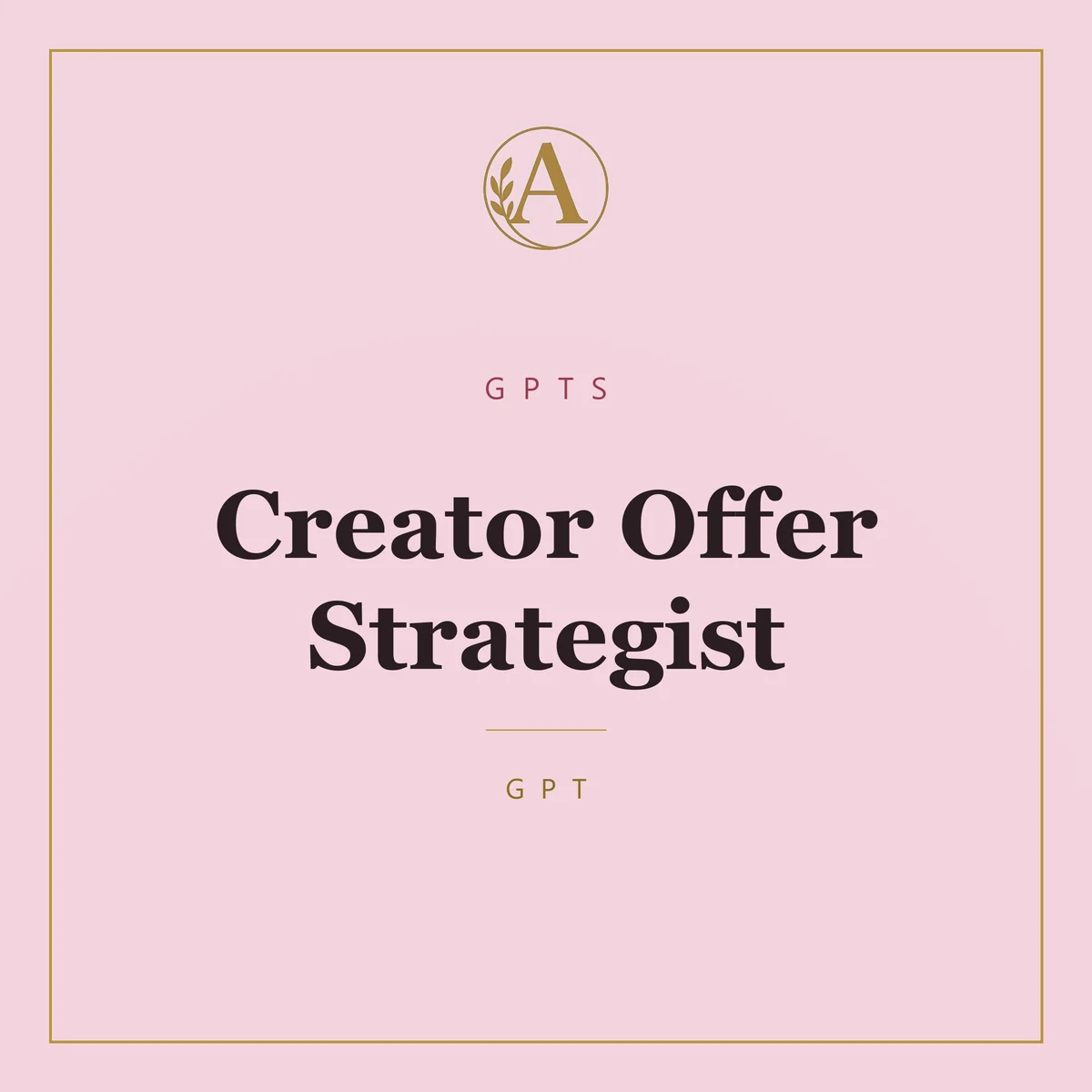 Creator Offer Strategist