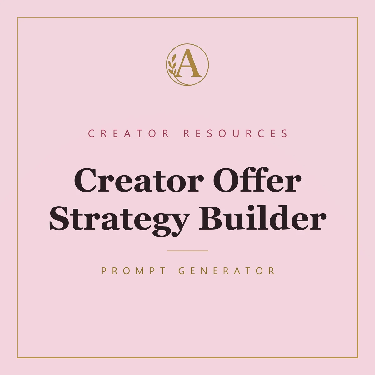 Creator Offer Strategy Builder