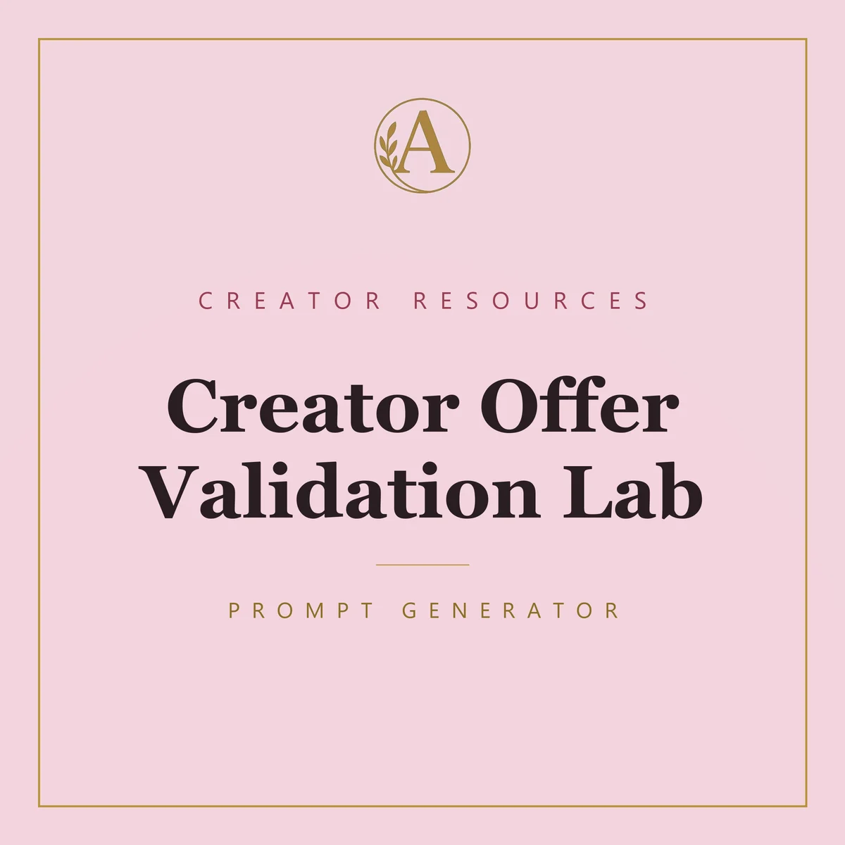Creator Offer Validation Lab