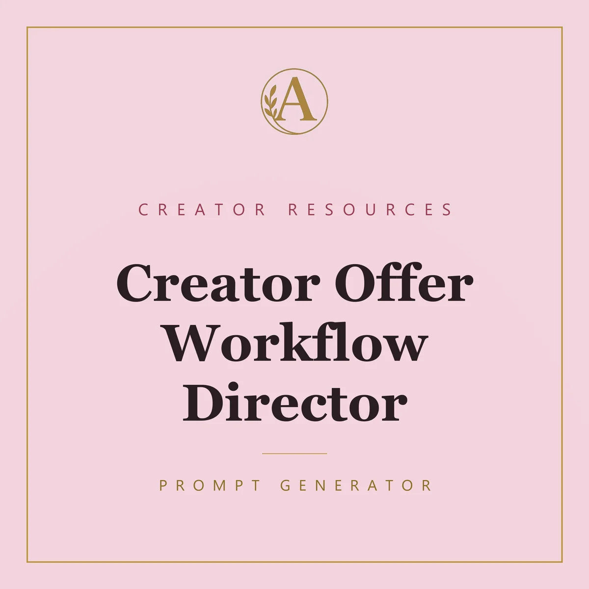 Creator Offer Workflow Director