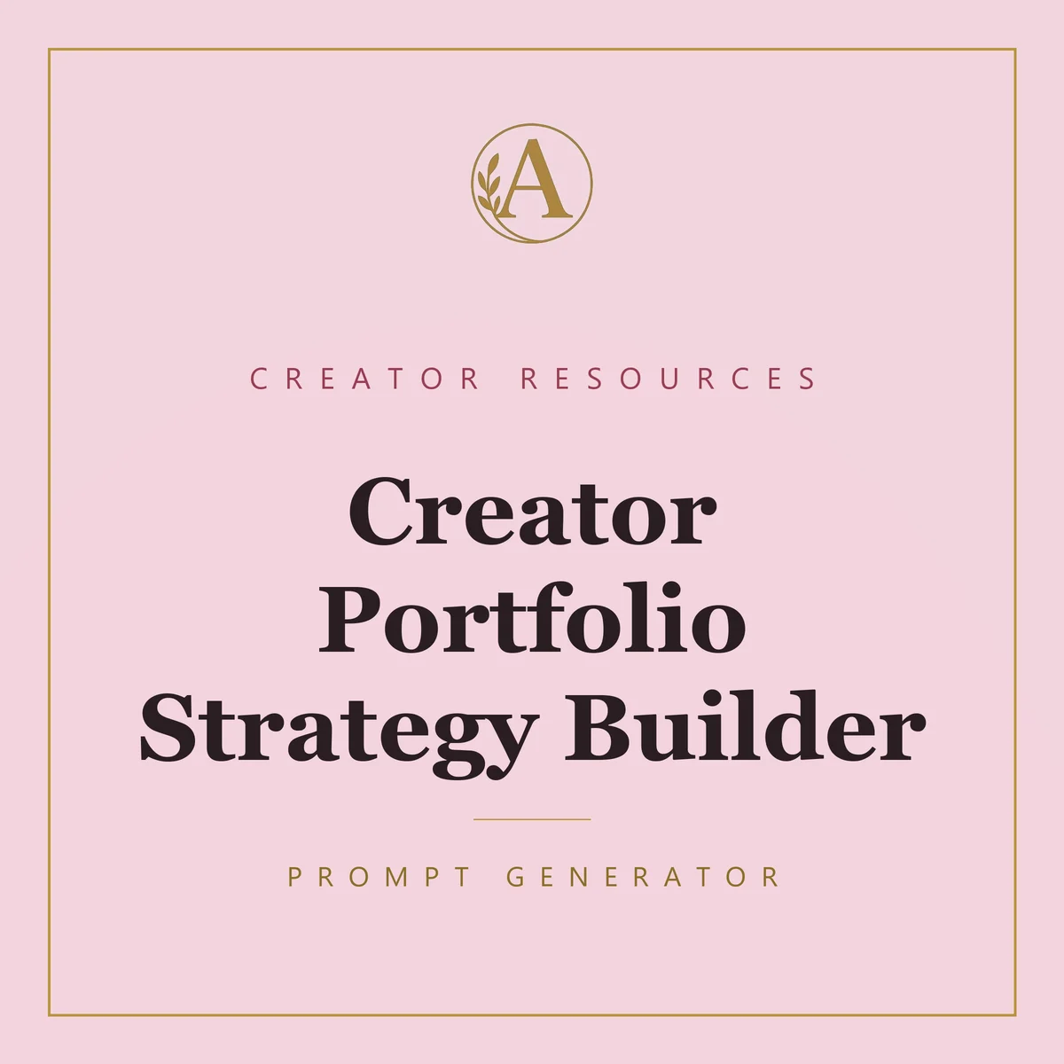 Creator Portfolio Strategy Builder