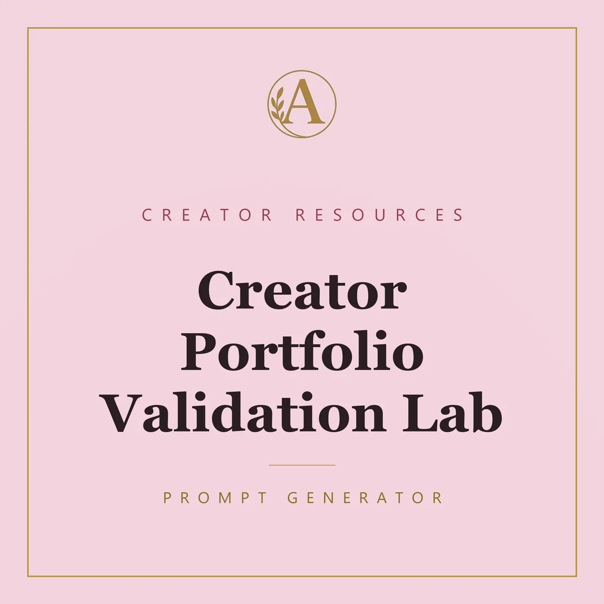 Creator Portfolio Validation Lab