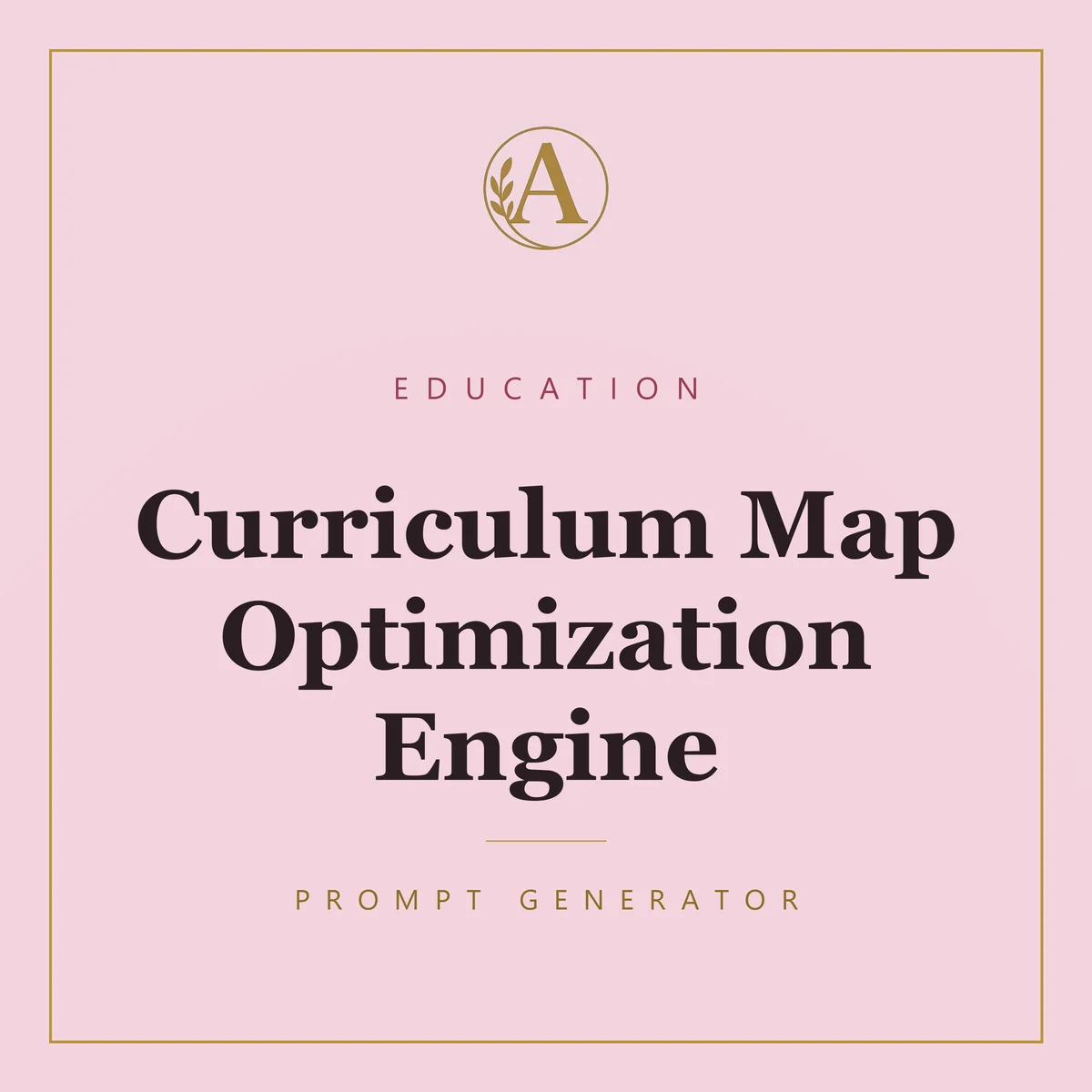 Curriculum Map Optimization Engine