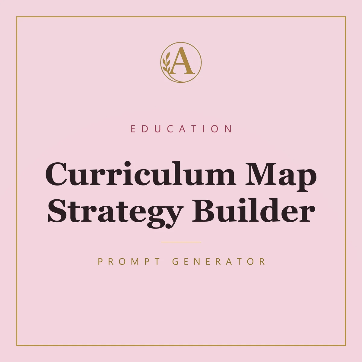 Curriculum Map Strategy Builder