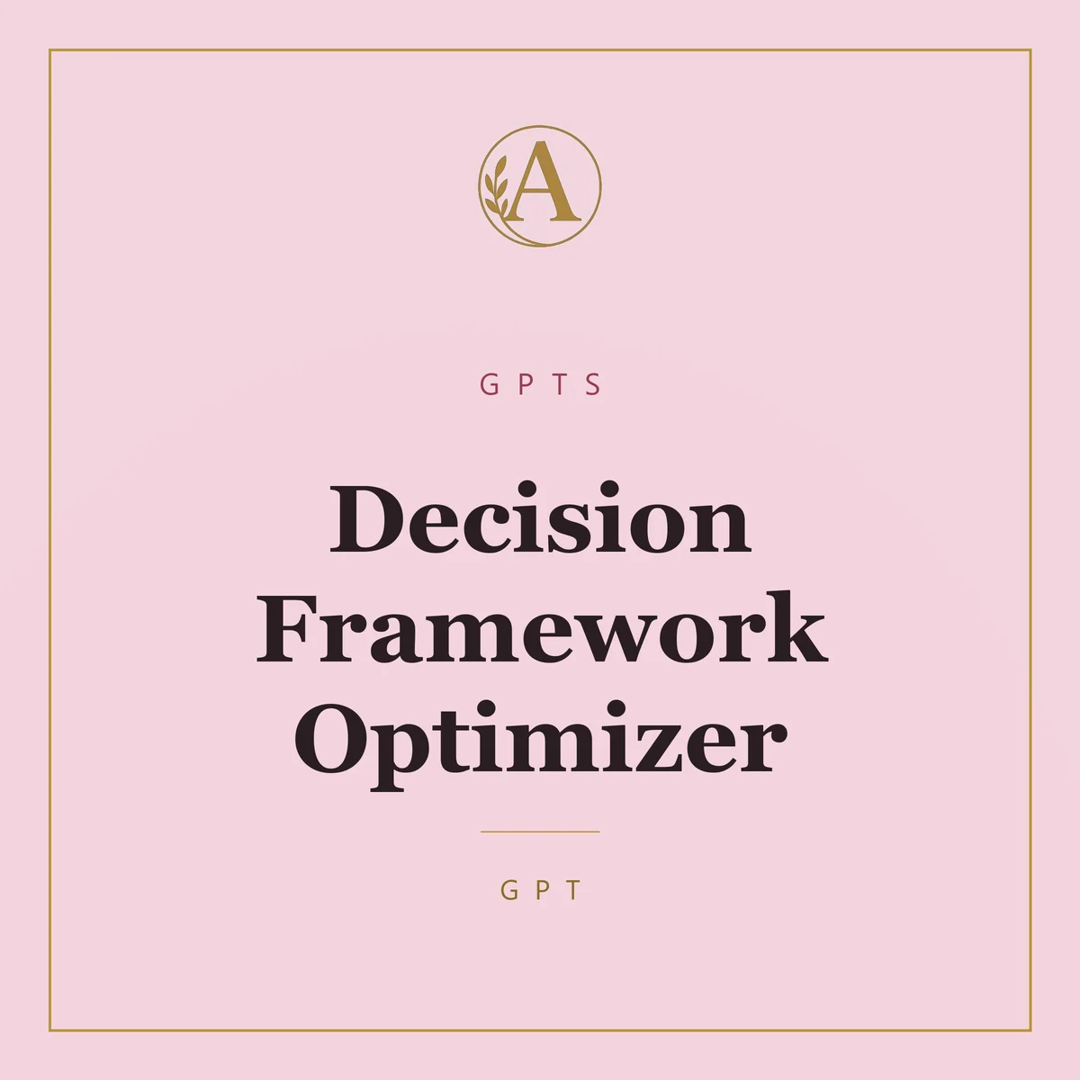 Decision Framework Optimizer