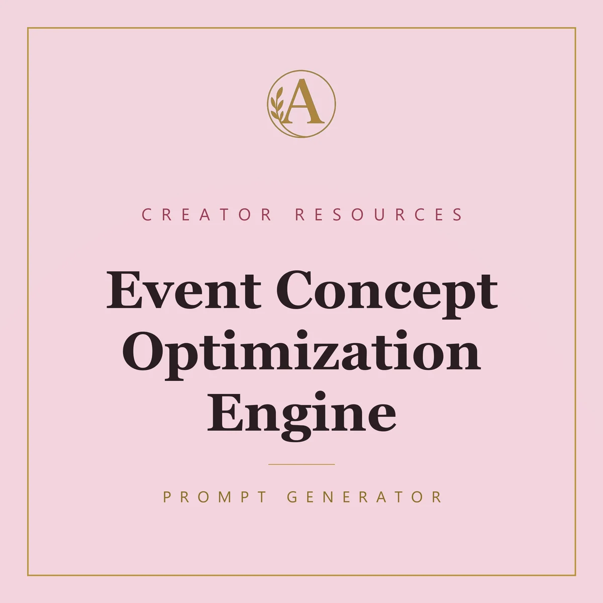 Event Concept Optimization Engine