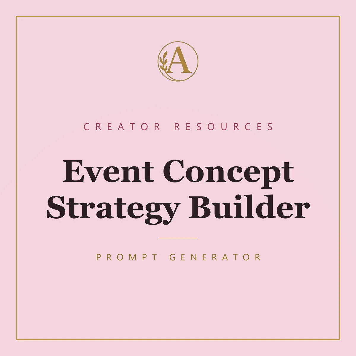 Event Concept Strategy Builder