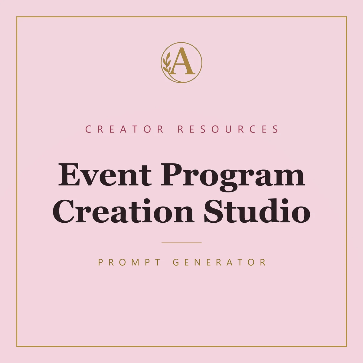 Event Program Creation Studio