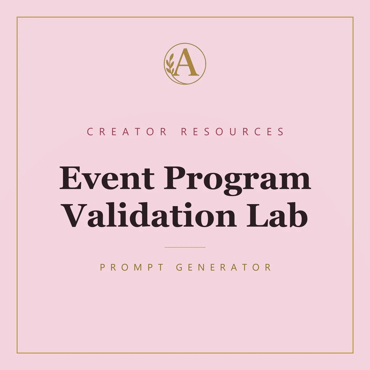 Event Program Validation Lab