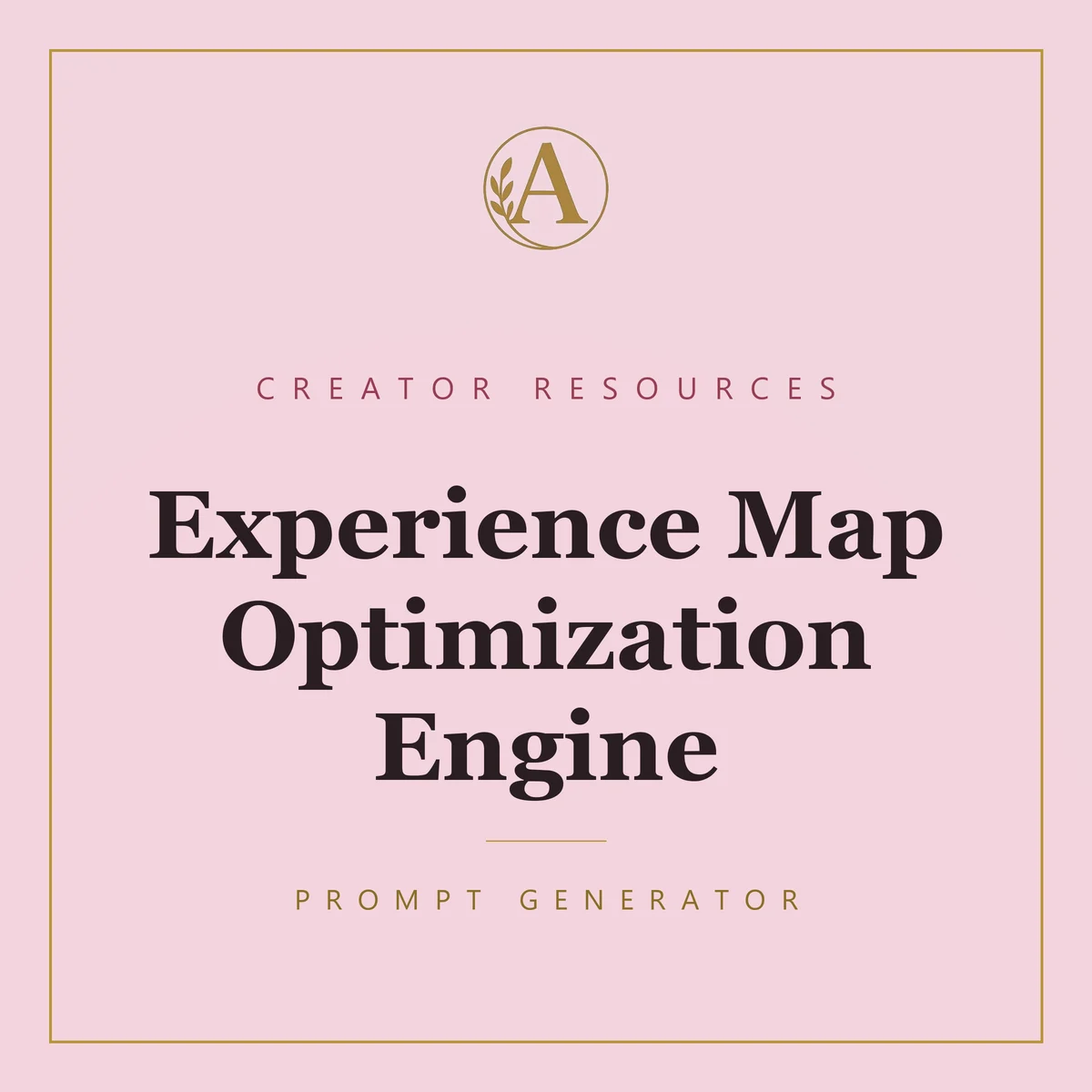 Experience Map Optimization Engine