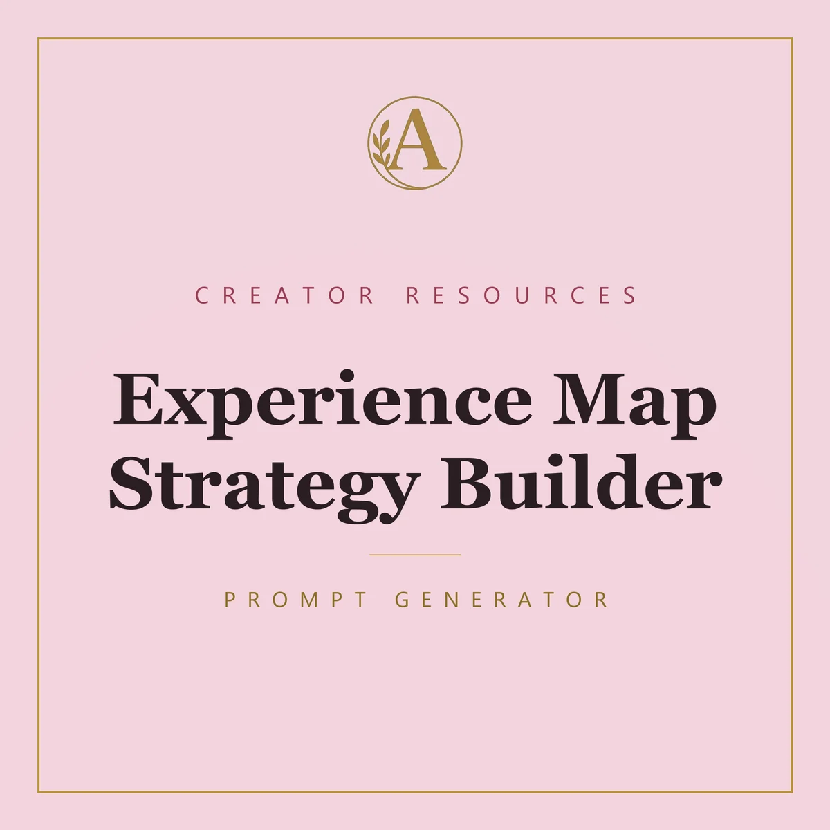Experience Map Strategy Builder