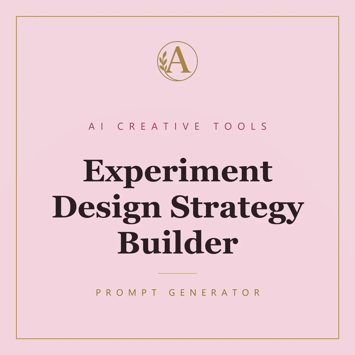 Experiment Design Strategy Builder
