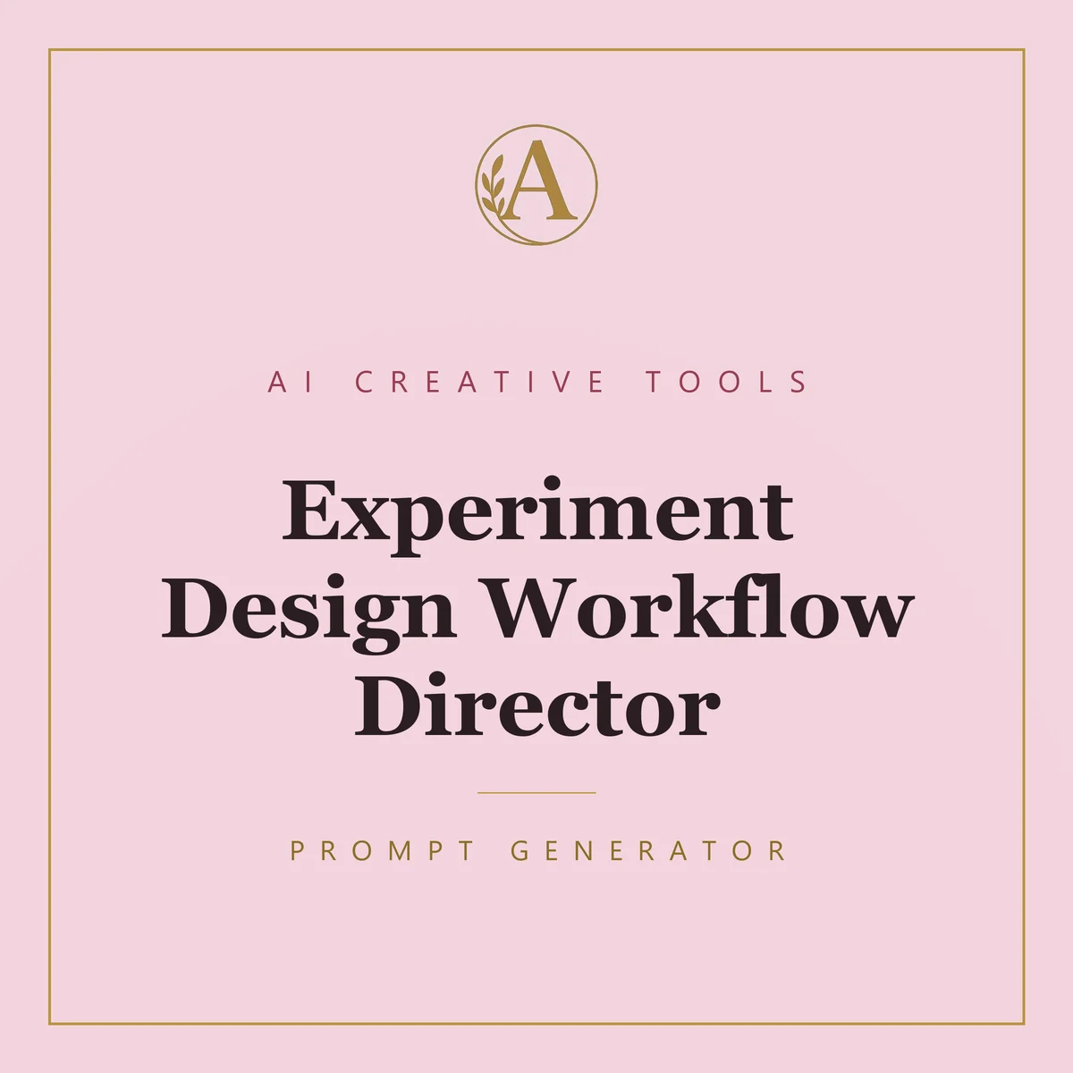 Experiment Design Workflow Director