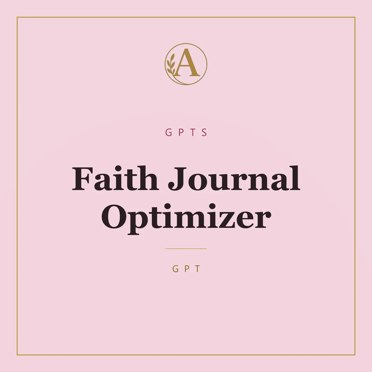 Faith Journal Optimizer