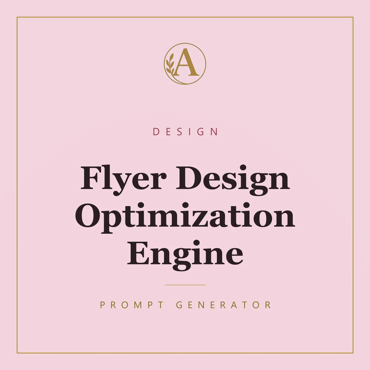 Flyer Design Optimization Engine