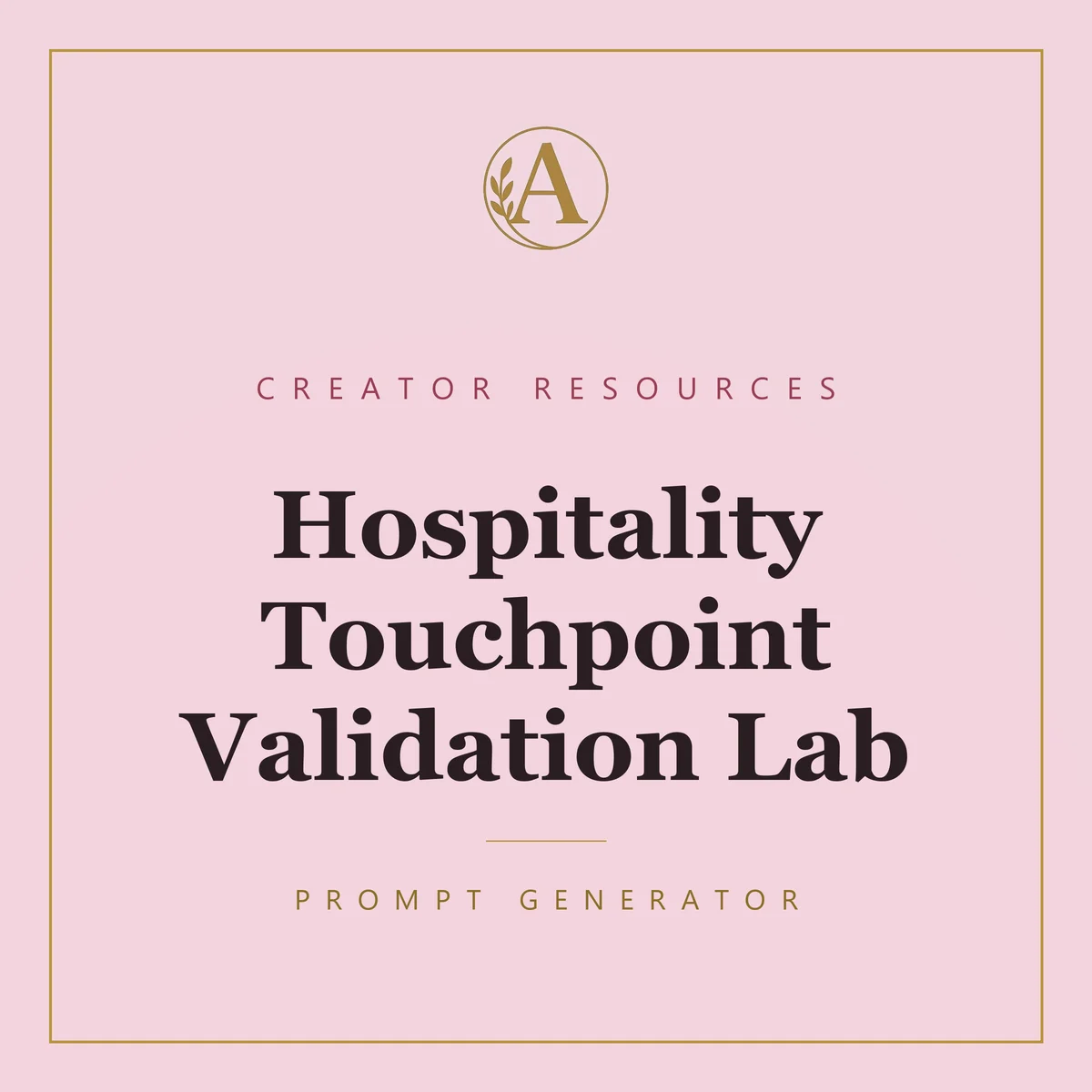 Hospitality Touchpoint Validation Lab