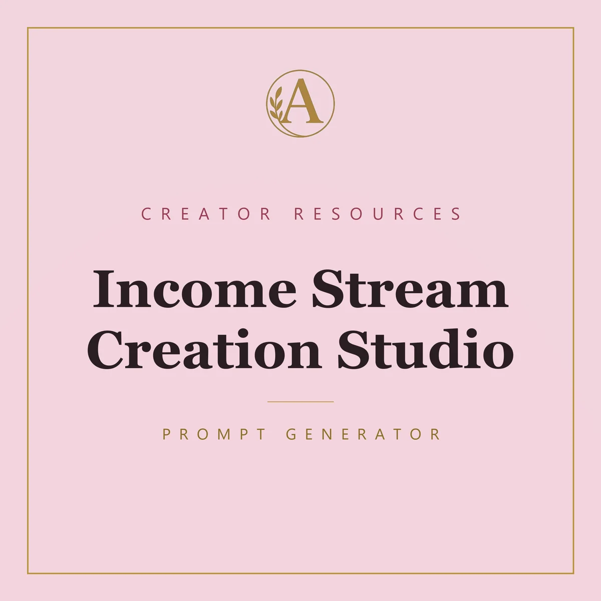 Income Stream Creation Studio